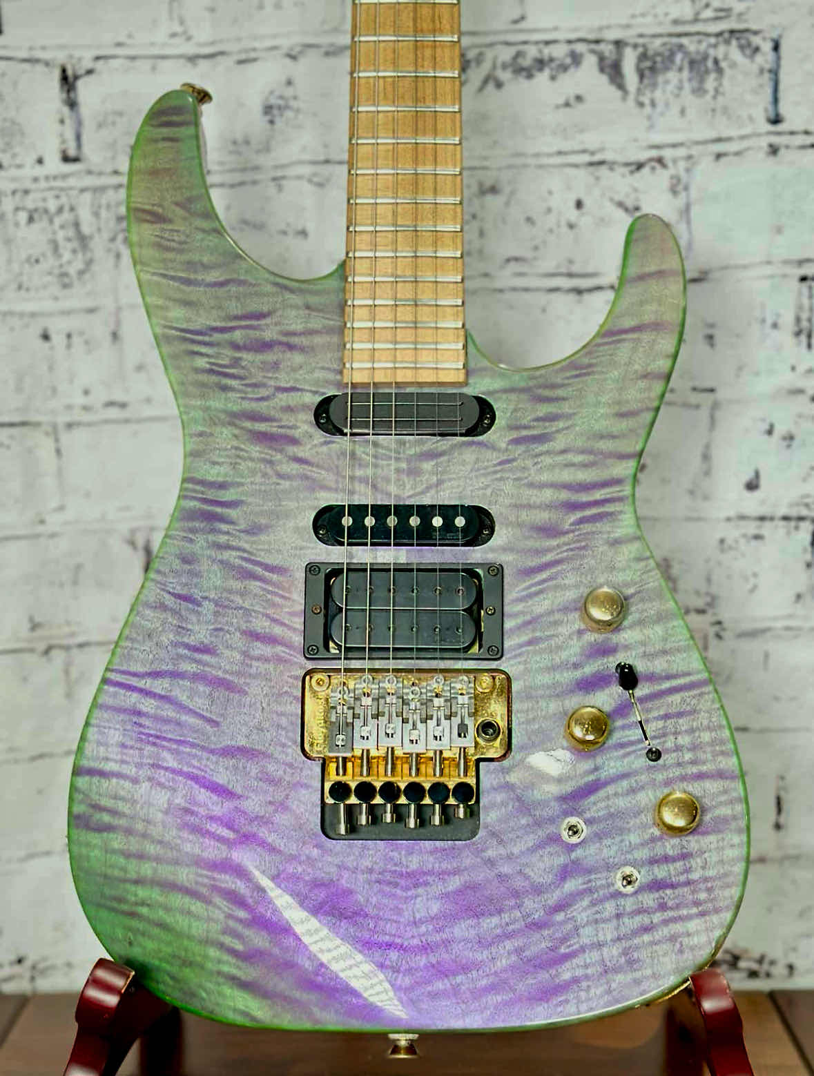 Jackson USA Series Phil Collen Signature PC1 2017 - Present - Satin Transparent Green