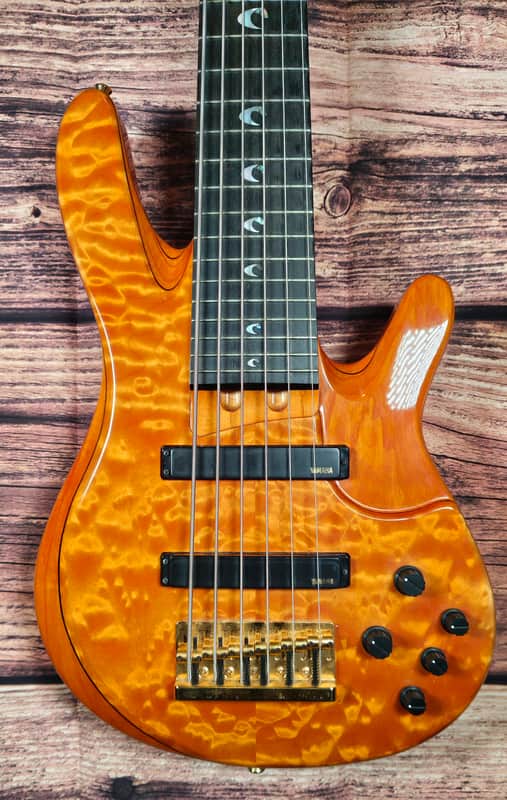 Yamaha TRB-JP2 John Patitucci Signature 6-String Bass 2010s - Transparent Amber